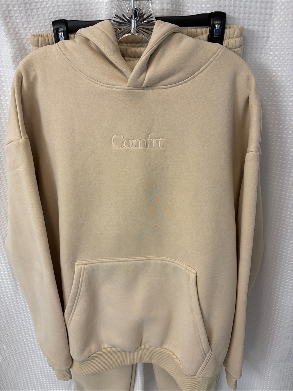 Comfrt Minimalist Set ~ Hoodie and Joggers Size Medium ~ Bone ~ NWT - Picture 3 of 16